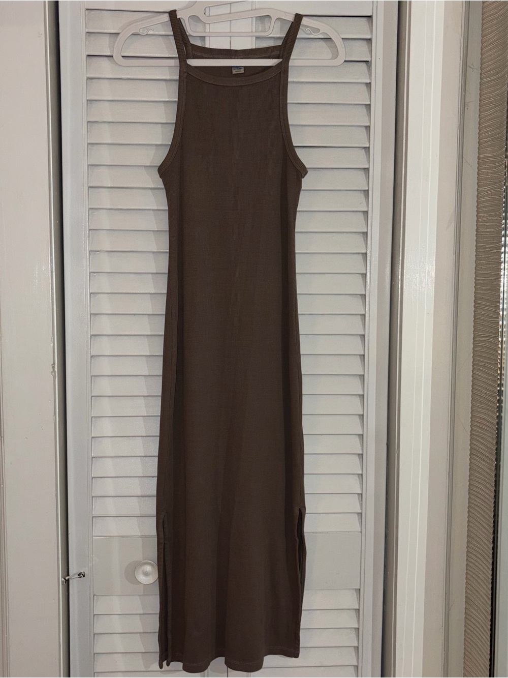 Old Navy Olive Green Sleeveless Maxi Dress